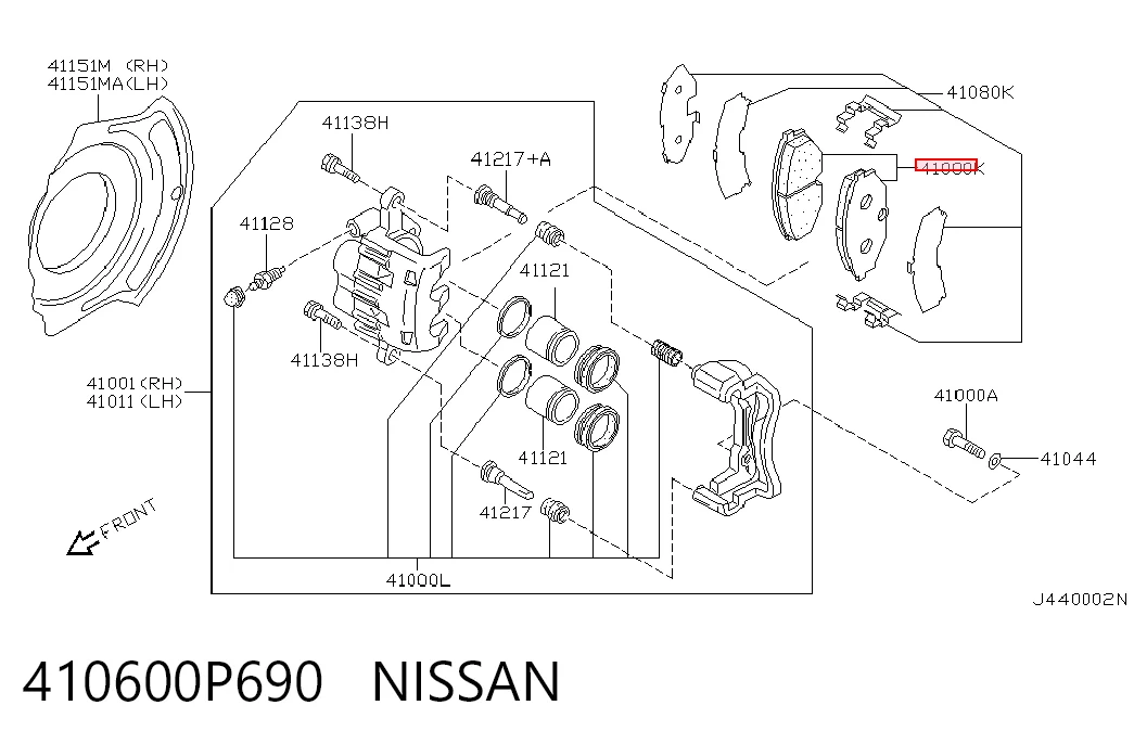 Передні тормозні колодки MP3566 Mintye
