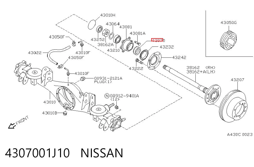 Купити Підшипник задньої ступиці Nissan Patrol  Y61
