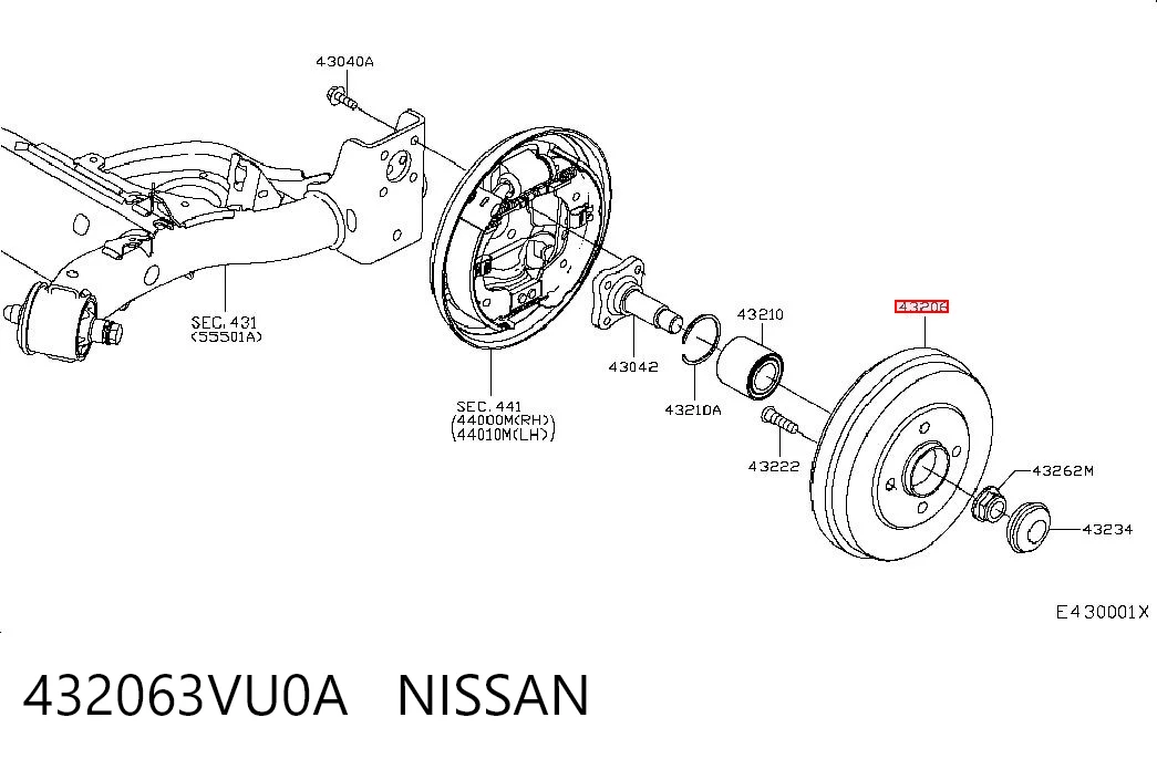 432063VU0A Nissan/Infiniti