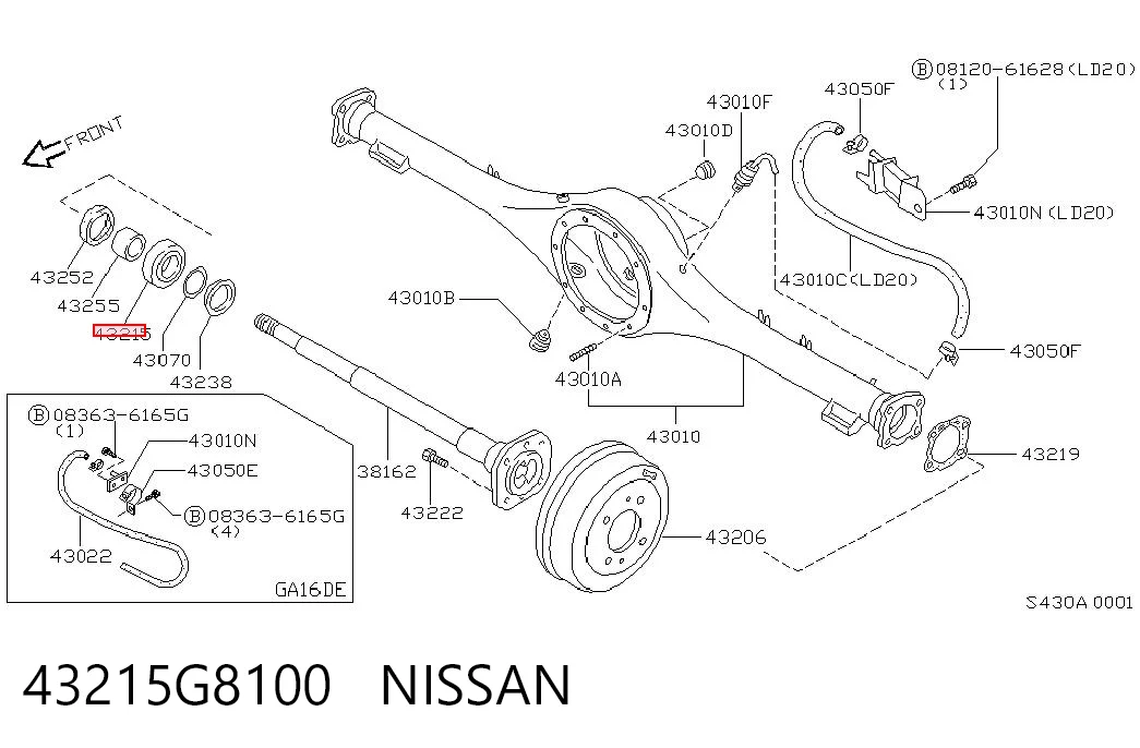 Купити Підшипник задньої ступиці Nissan Serena  C23