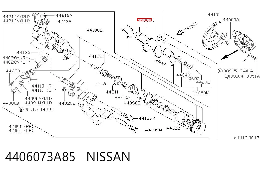 Задні гальмівні колодки C21034JC Japan Cars