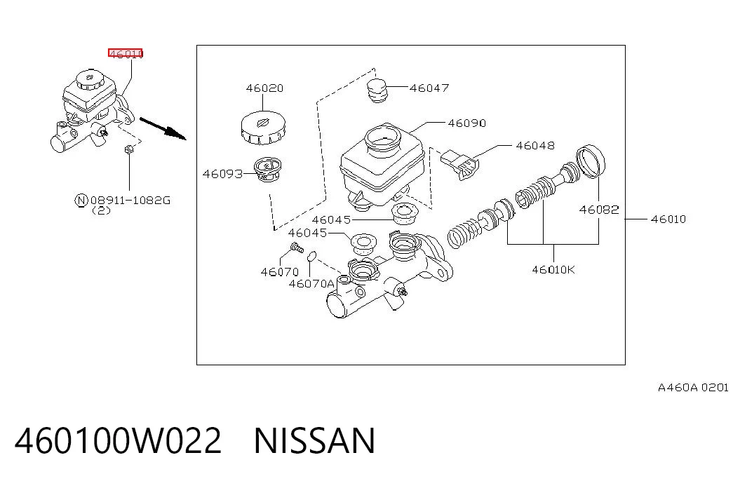 460100W022 Nissan/Infiniti
