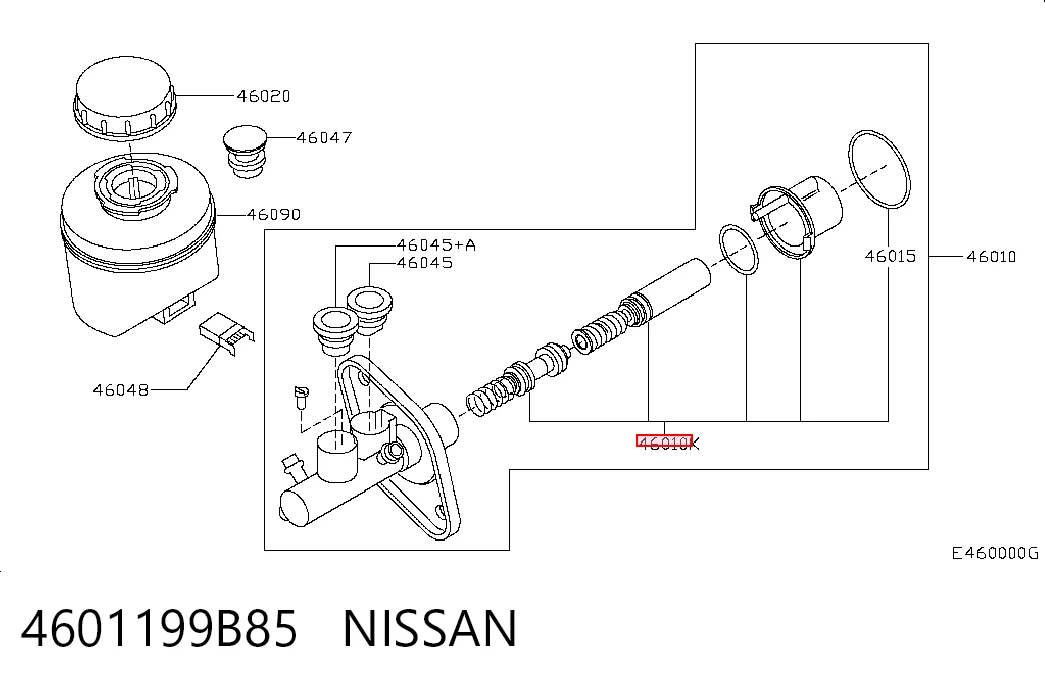 Ремкомплект головного гальмівного циліндру Nissan Micra хетчбек (K11) (1992 - 2003) ціна, від 6.04 USD