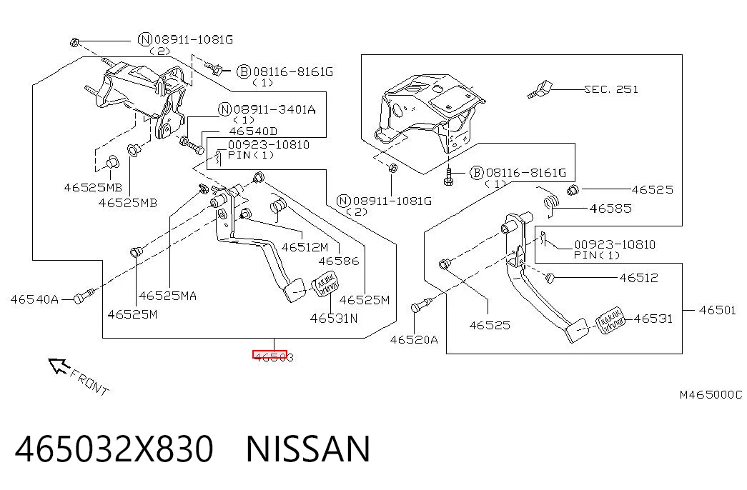 465032X830 Nissan/Infiniti