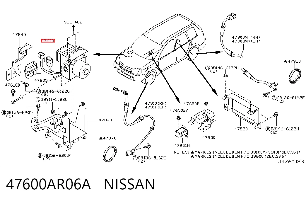 Блок АБС гідравлічний Nissan X-Trail позашляховик (T30) (2001 - 2007) ціна, від 29.59 USD
