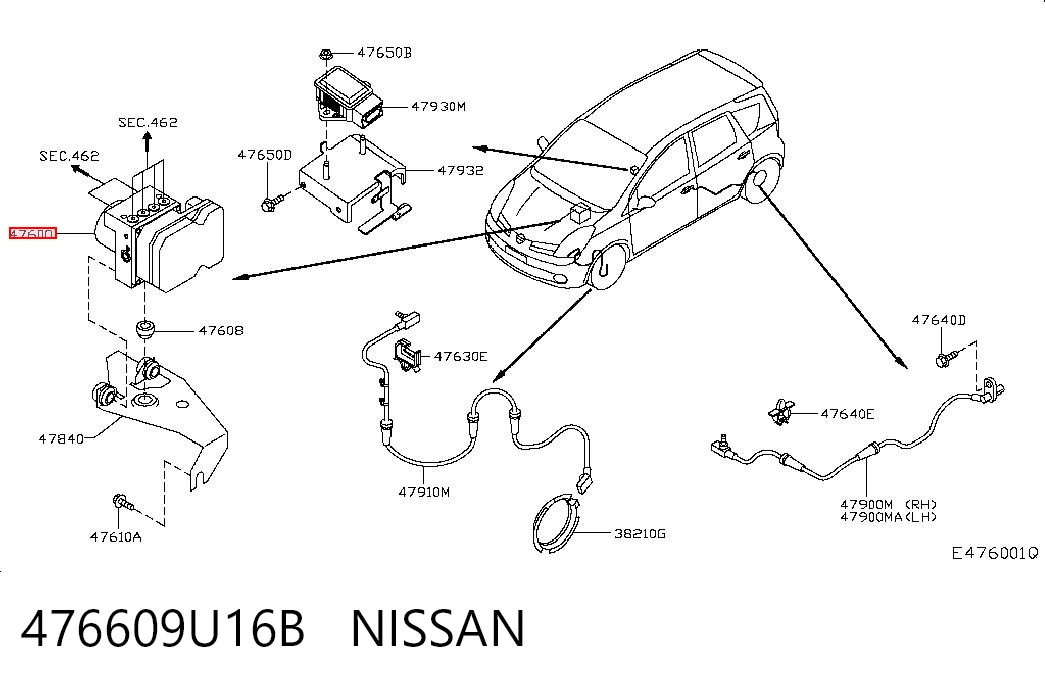 Блоки ABS Nissan Note 