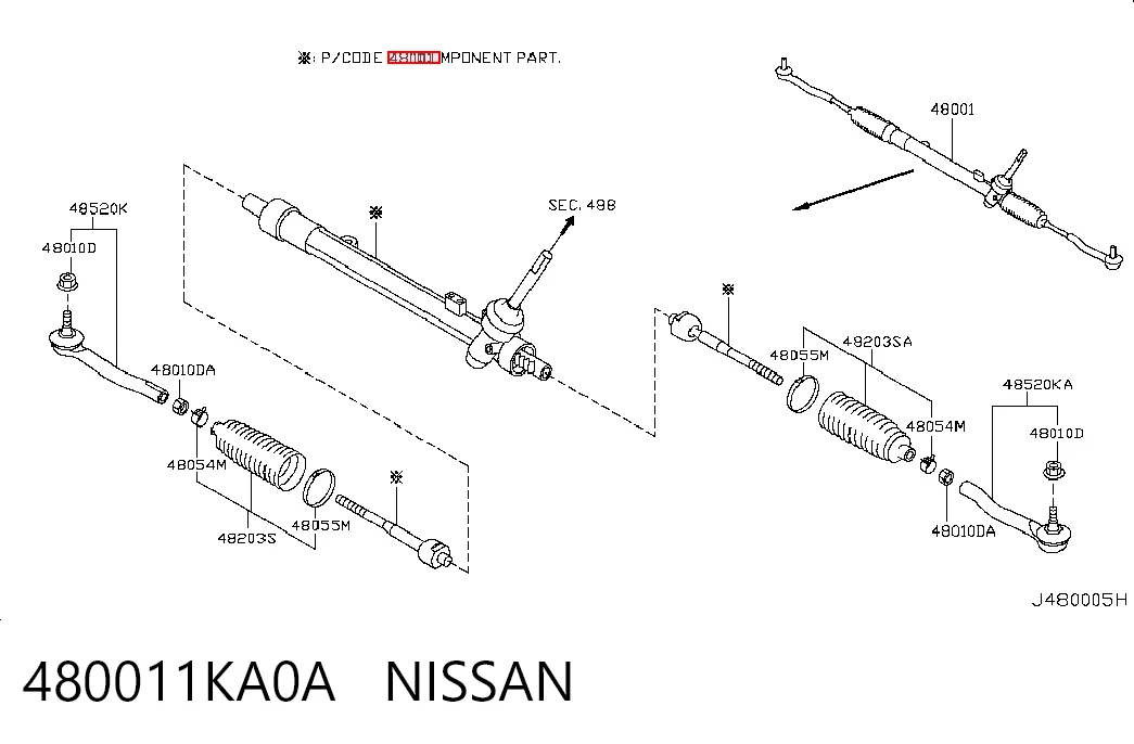 Рульова рейка M5075 Motorherz