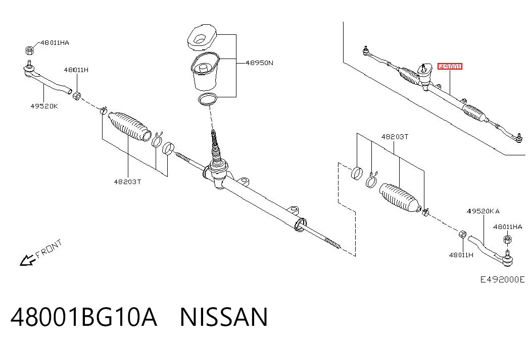  Рульова рейка Nissan Micra 