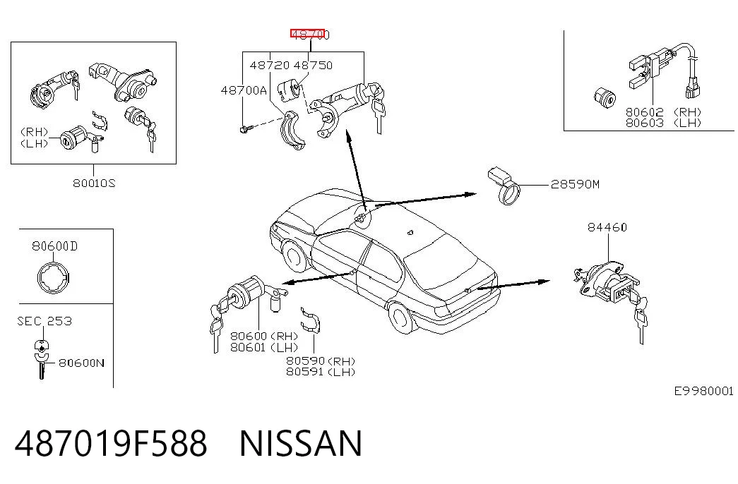 487019F588 Nissan/Infiniti