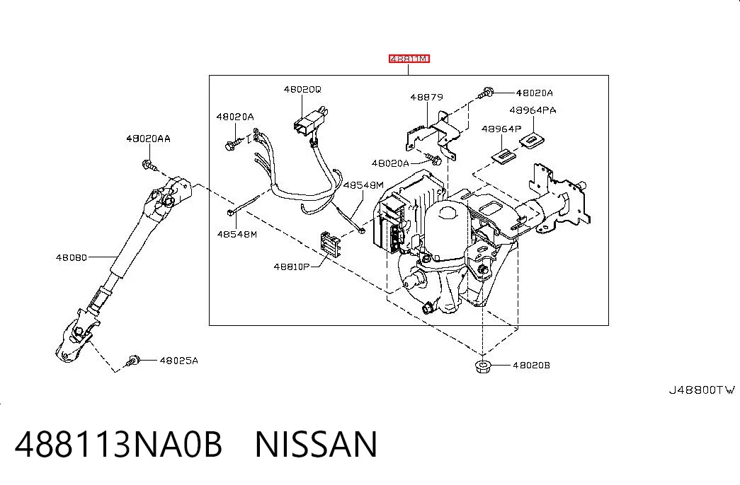 Насос гідропідсилювача на Nissan LEAF I ZE0