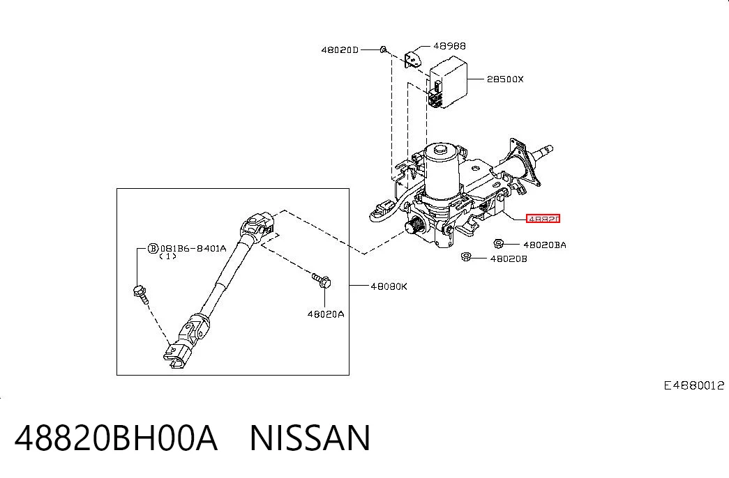  Рульова колонка Nissan Note 
