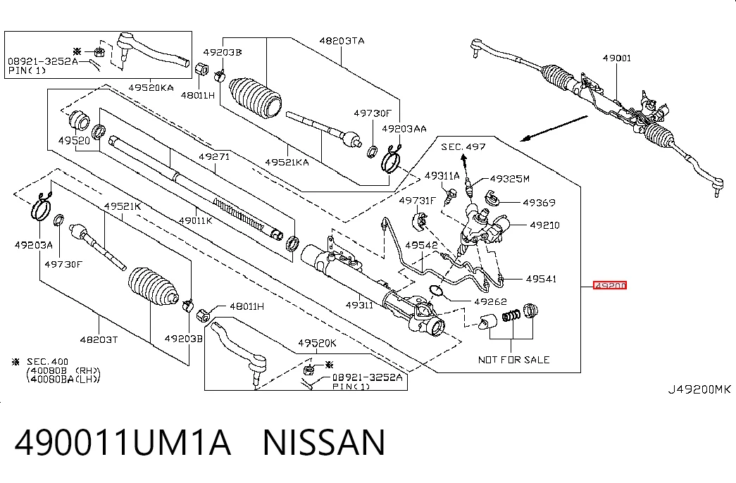  Рульова рейка Nissan Murano 