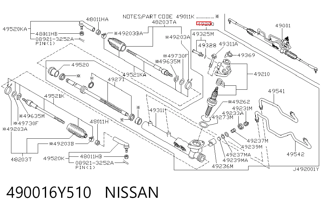 Управління рульове в зборі Nissan Maxima седан (A33) (2000 - 2006) ціна, від 182.92 USD