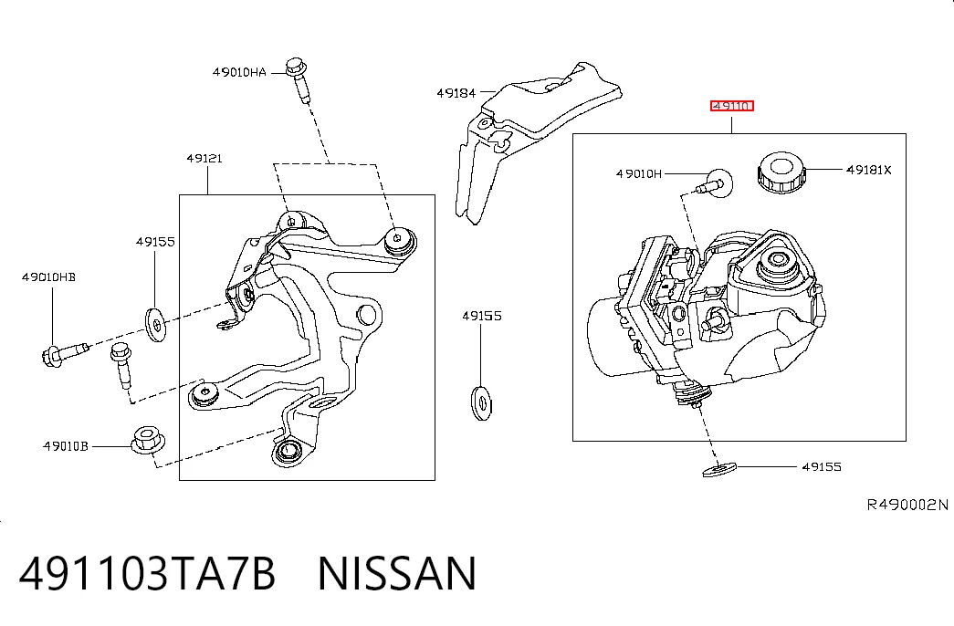 491103TA7B Nissan/Infiniti Насос гідропідсилювача