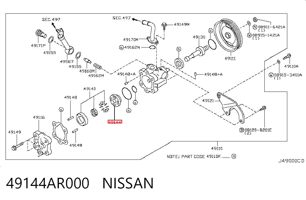 49144AR000 Nissan/Infiniti