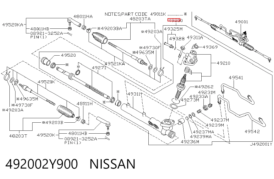  Рульова рейка Nissan Maxima 