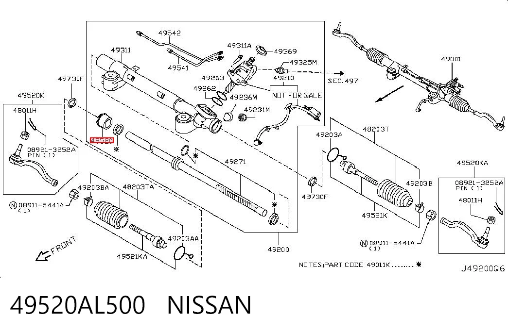 49520AL500 Nissan/Infiniti