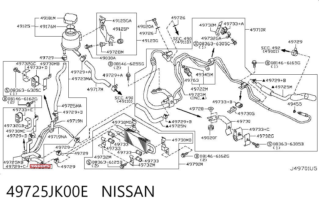 49725JK00E Nissan/Infiniti