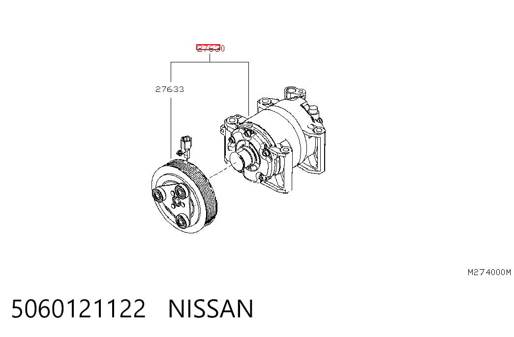 Купити Компресор кондиціонера Nissan Pathfinder  R51M