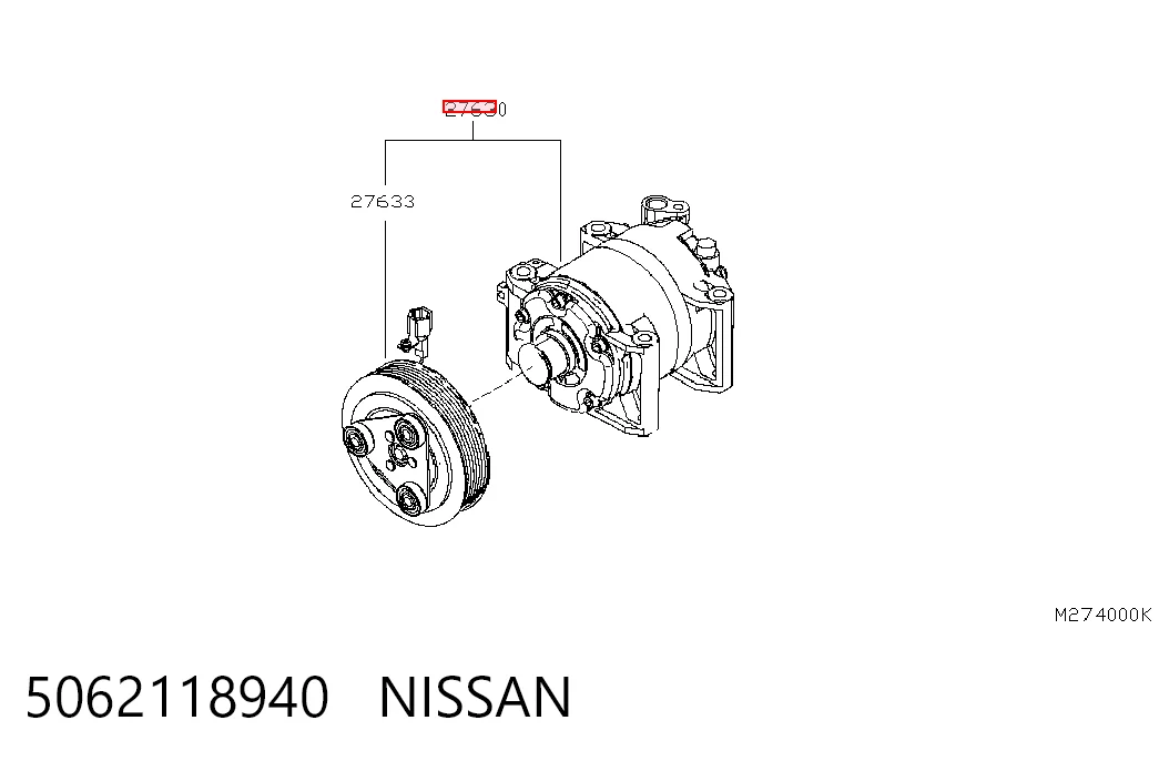  Компресор кондиціонера Nissan Pathfinder 