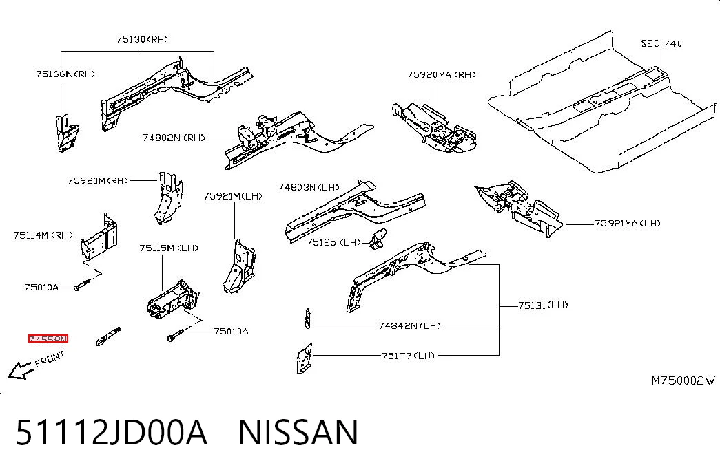 Крюк буксирувальний Nissan Qashqai I