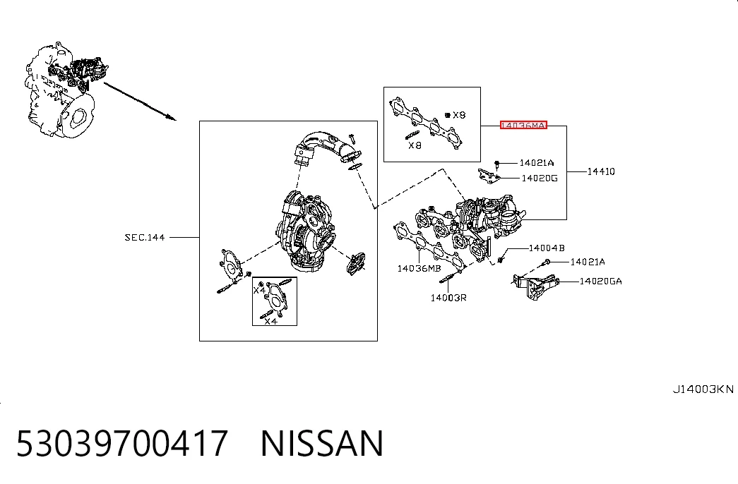 Турбіна Opel 95518954 ціна, від 424.20 USD