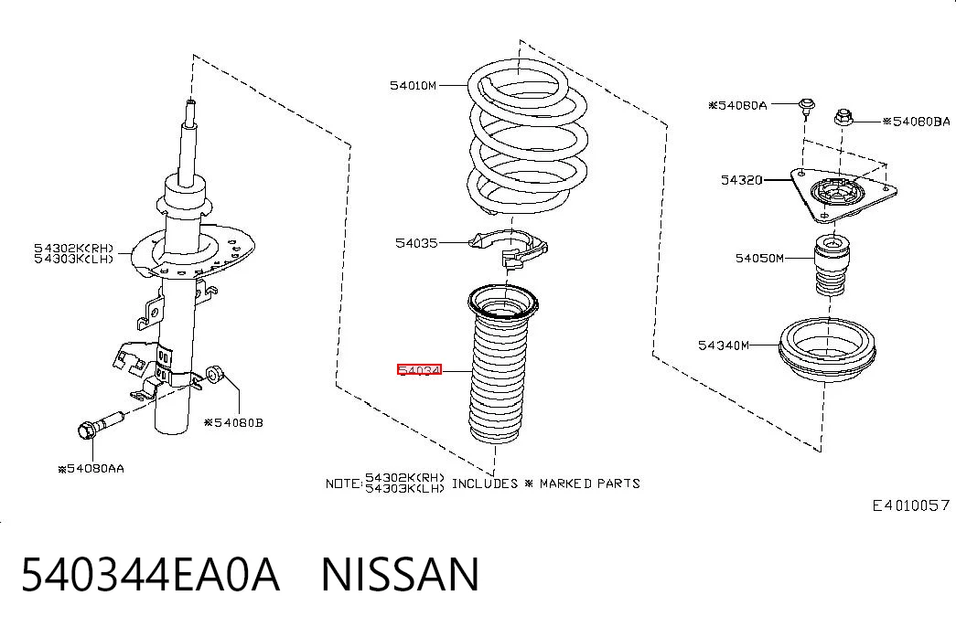 Пильник амортизатора переднього Raiso RK54034 ціна, від 19.77 USD