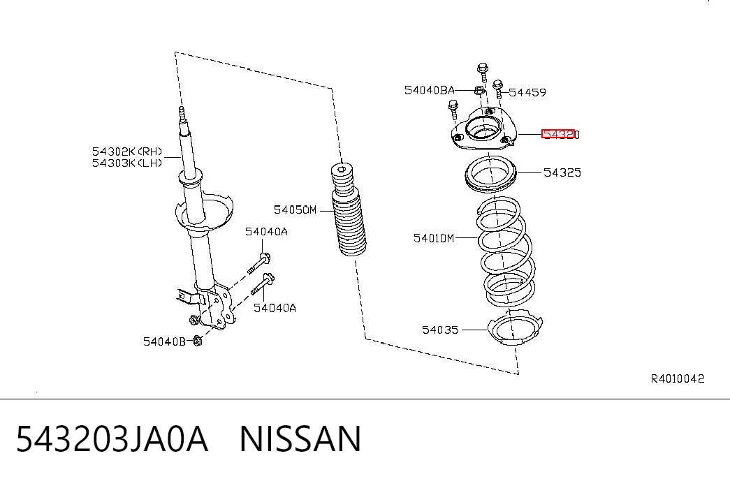 Купити MS22074 Jikiu Опора амортизатора переднього