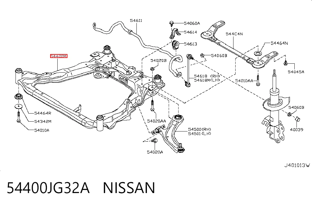 Передня балка на Nissan X-Trail  T31