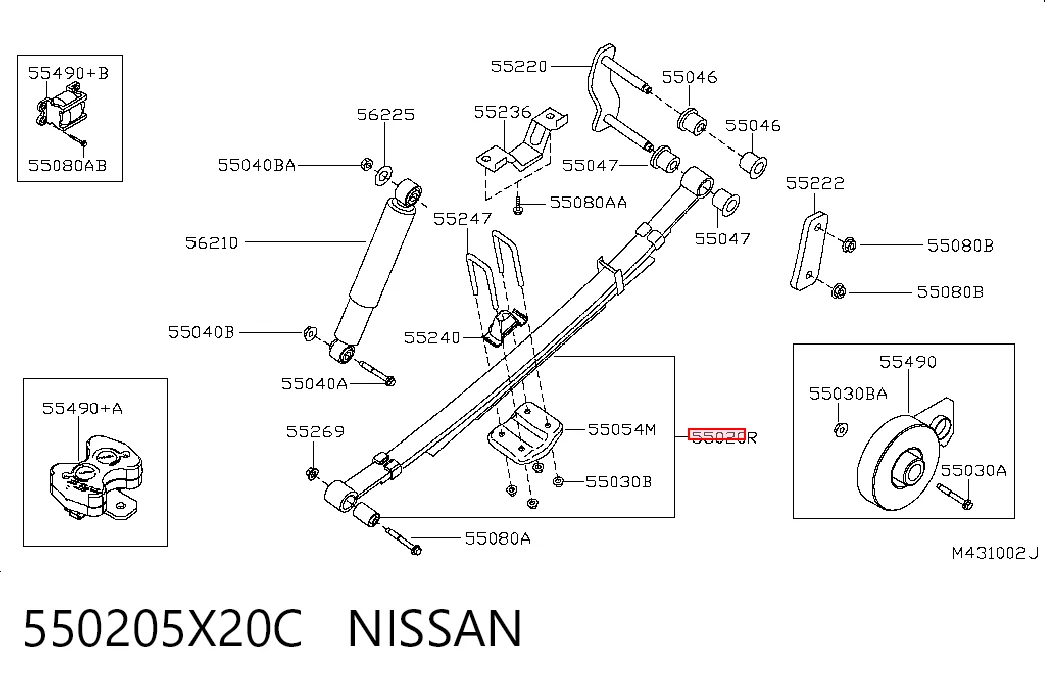 Задня ресора Raiso SP550520