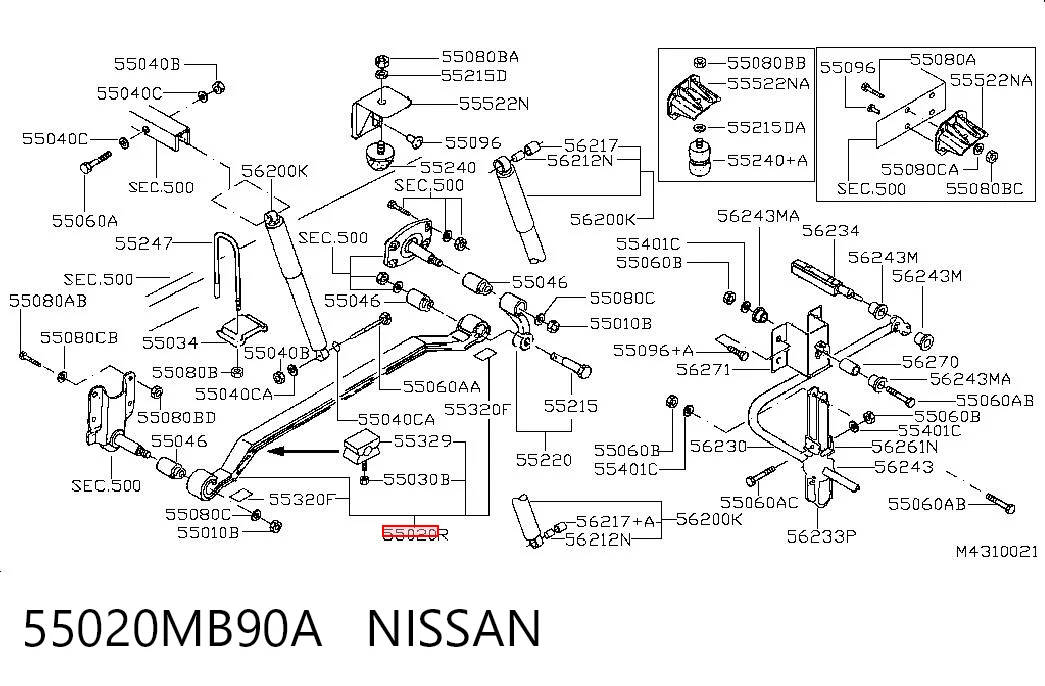 55020MB90A Nissan/Infiniti