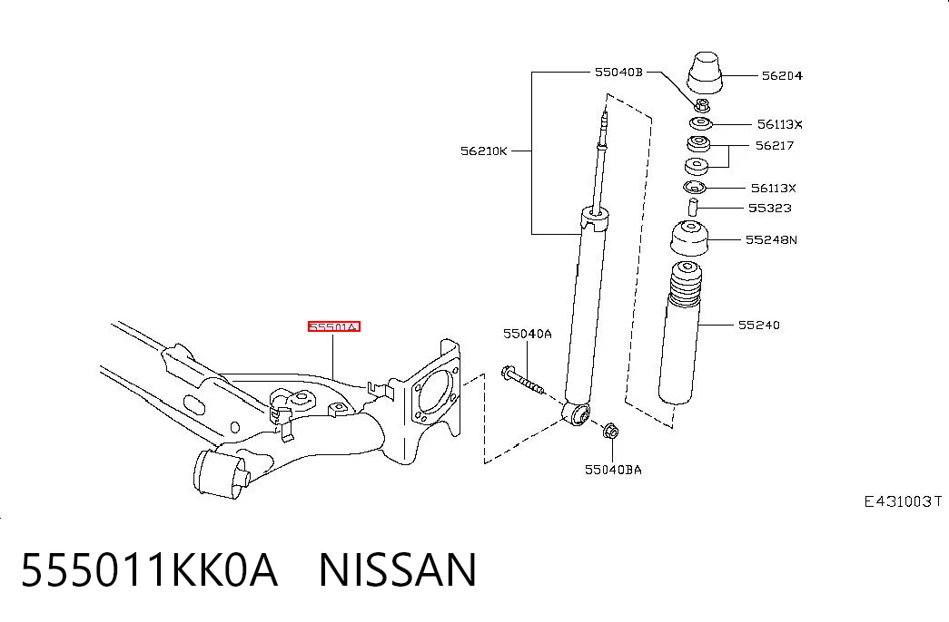 Купити Балка задня Nissan JUKE NMUK F15E