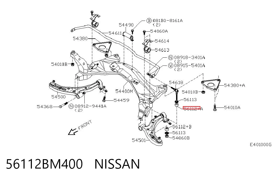 Втулка стійки переднього стабілізатора Honda 270232800113