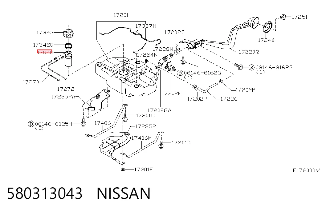 Паливний насос електричний, занурювальний Nissan Almera II седан (N16) (2000 - 2006) ціна, від 29.97 USD