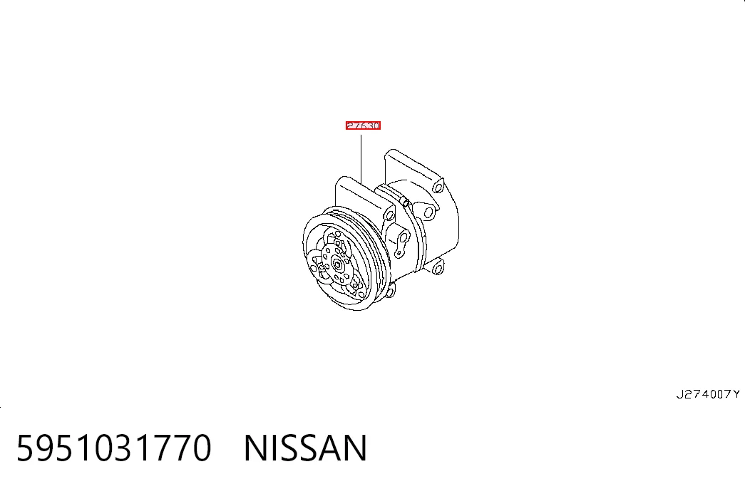  Компресор кондиціонера Nissan Almera 