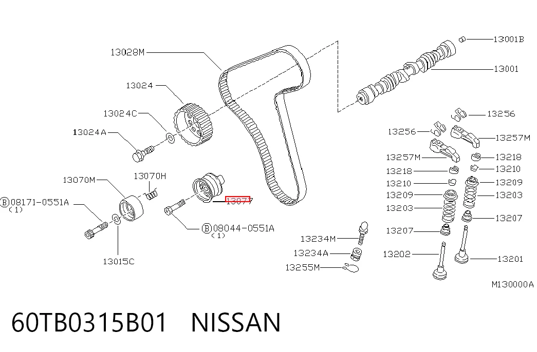 Ролик ременя ГРМ, паразитний Nissan Serena 