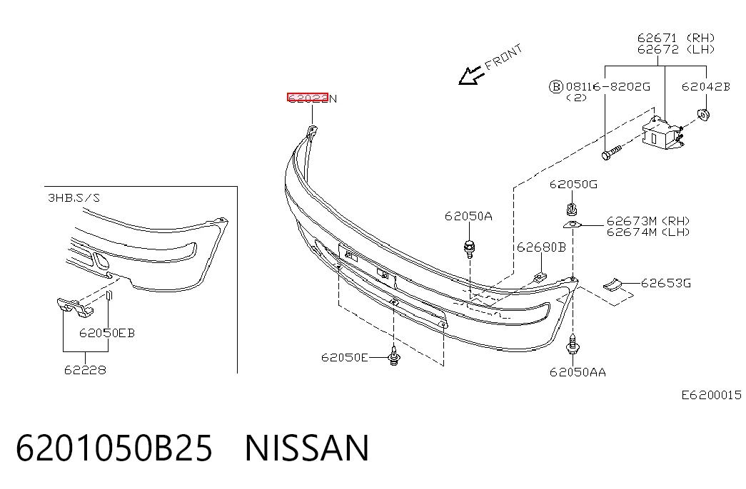 Бампер передній в зборі на Nissan Micra  K11
