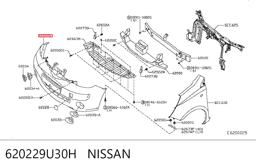 Купити Передній бампер Nissan Note  E11