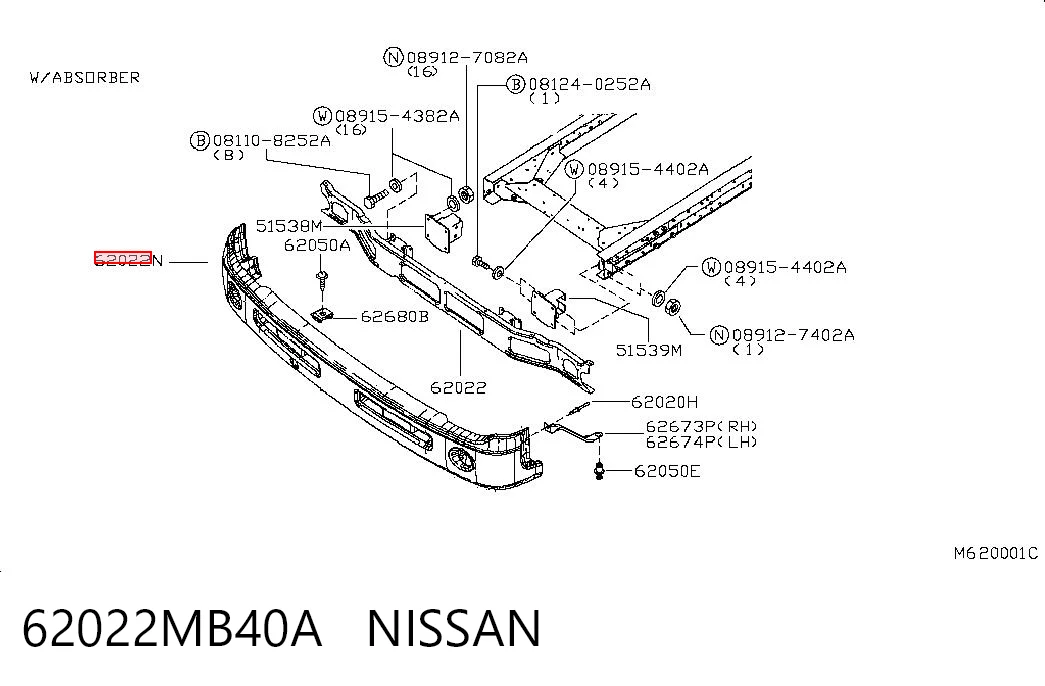 62022MB40A Nissan/Infiniti