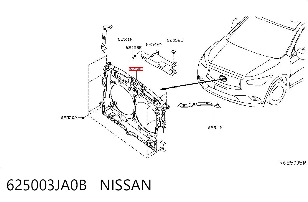 625003JA0B Nissan/Infiniti Телевізор