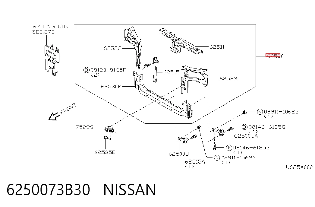 Панель передня Nissan Micra хетчбек (K11) (1992 - 2003) ціна, від 82.61 USD
