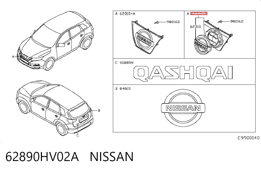 62890HV02A Nissan/Infiniti