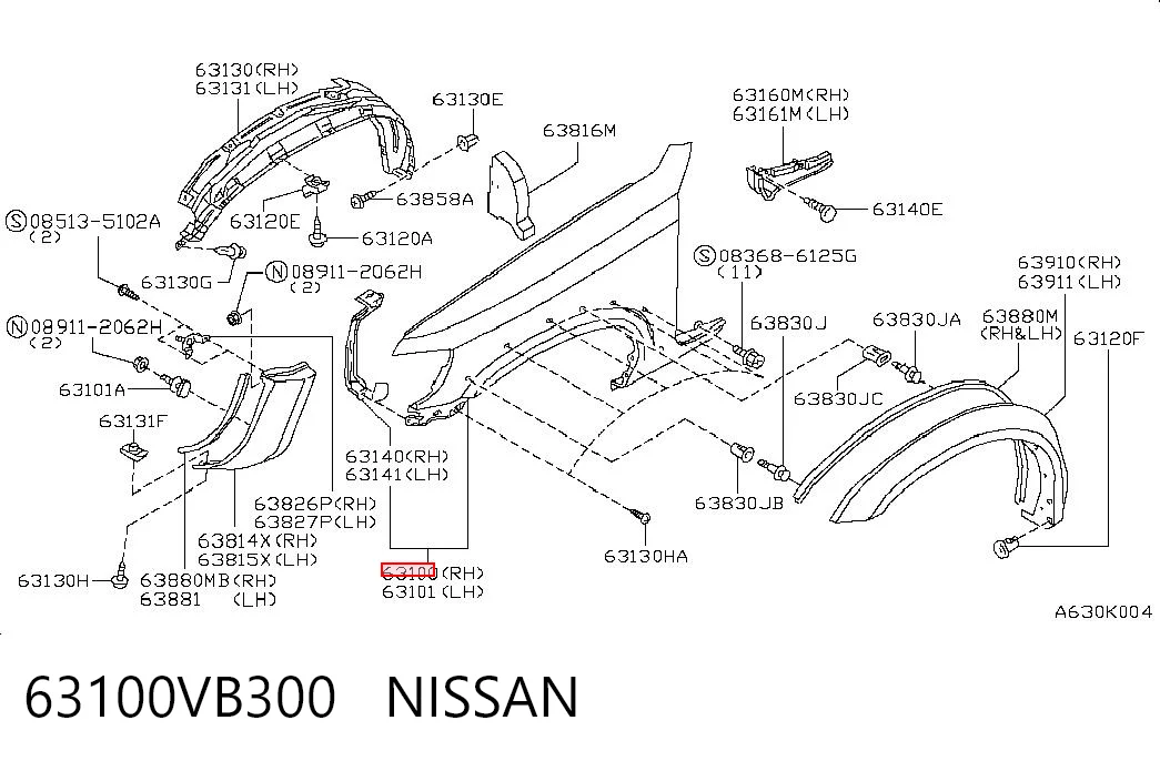 63100VB300 Nissan/Infiniti