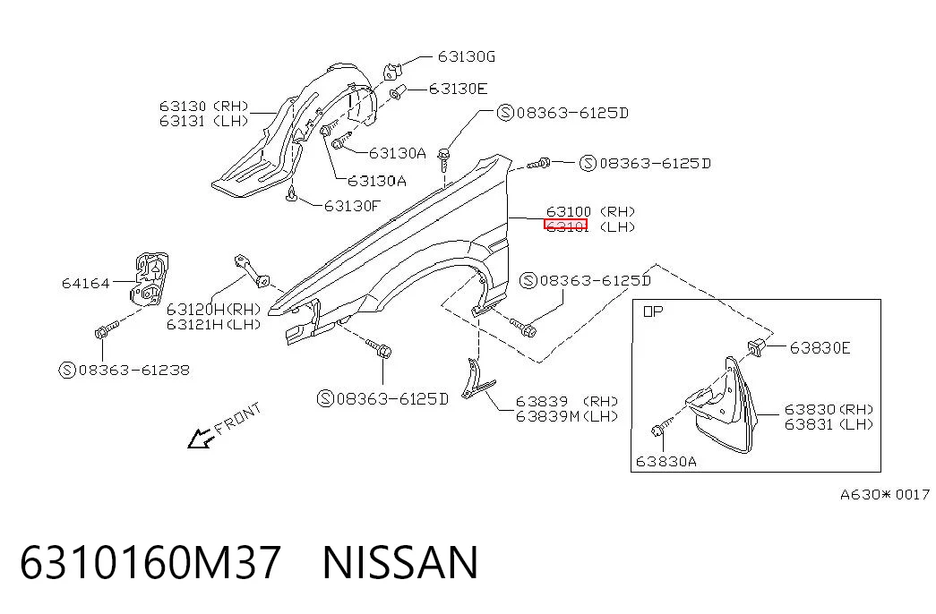 Крило переднє ліве Nissan Sunny 2 N13