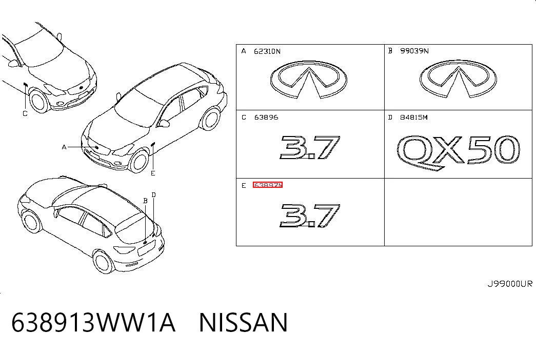 638913WW1A Nissan/Infiniti