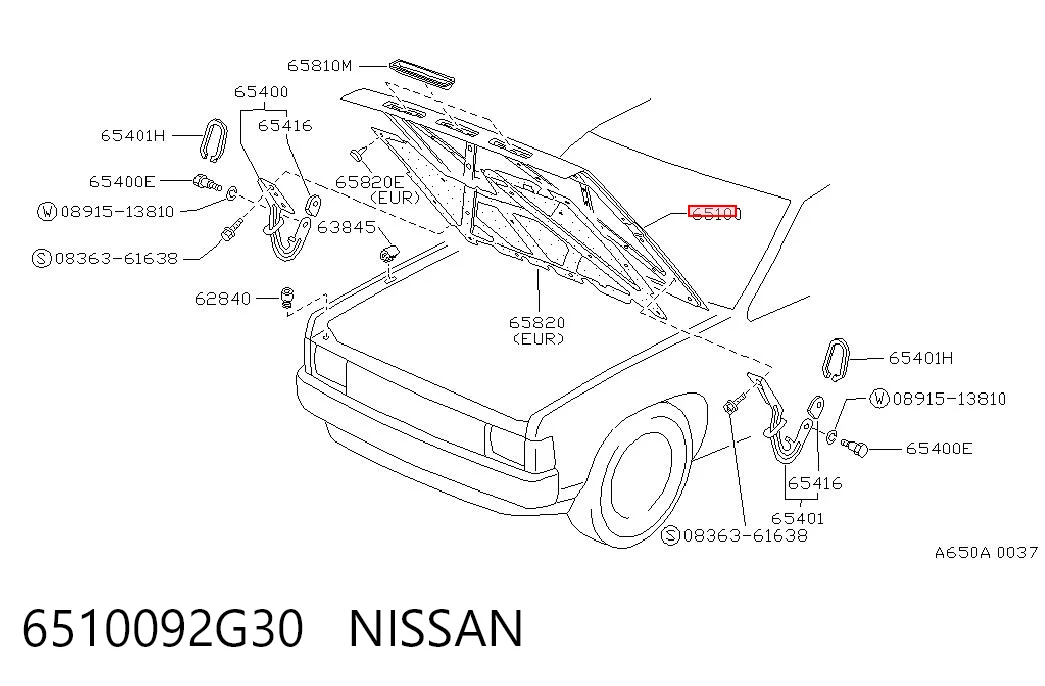 Капот Nissan Terrano 1 WD21
