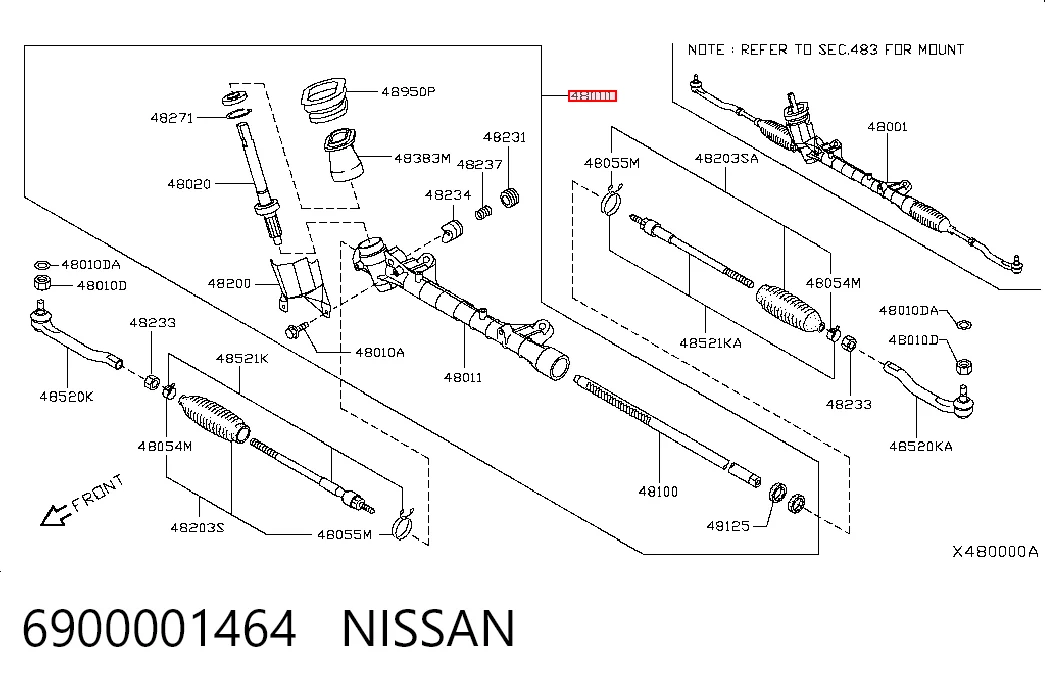  Рульова рейка Nissan Tiida 