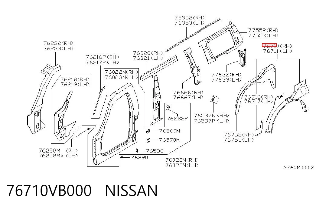 76710VB000 Nissan/Infiniti
