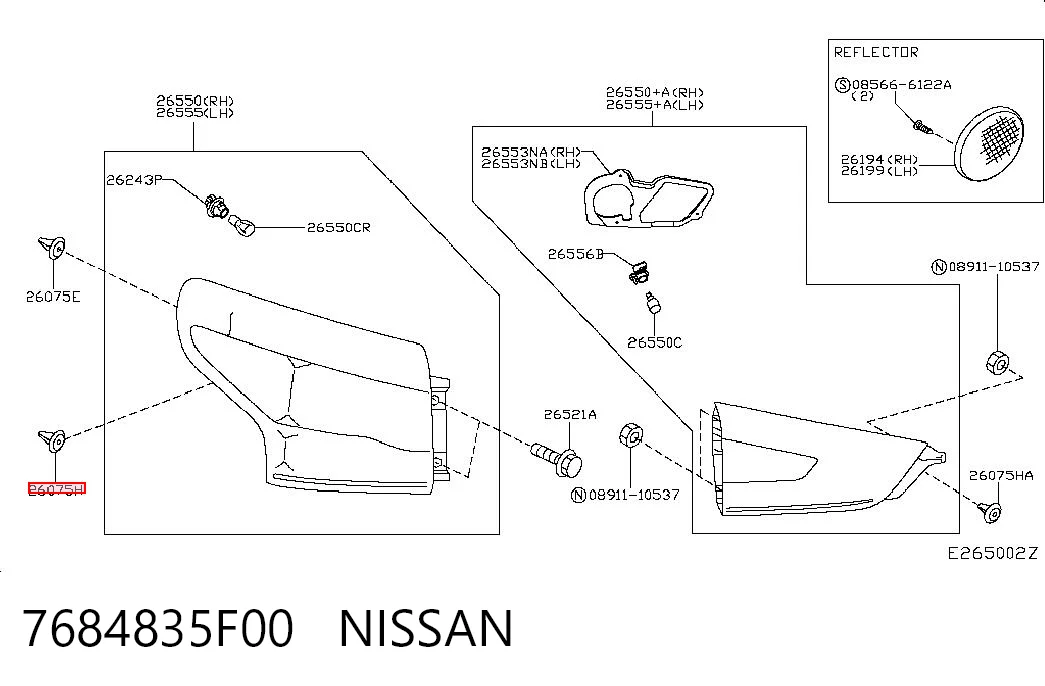 7684835F00 Nissan/Infiniti 
