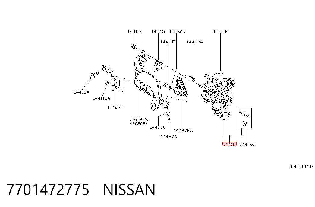 Турбокомпресор Nissan Primera 